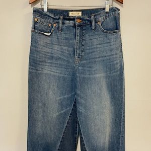 Madewell Wide Leg Crop Jeans, Size 31, Like New, 98% Cotton, 2% Elastane
